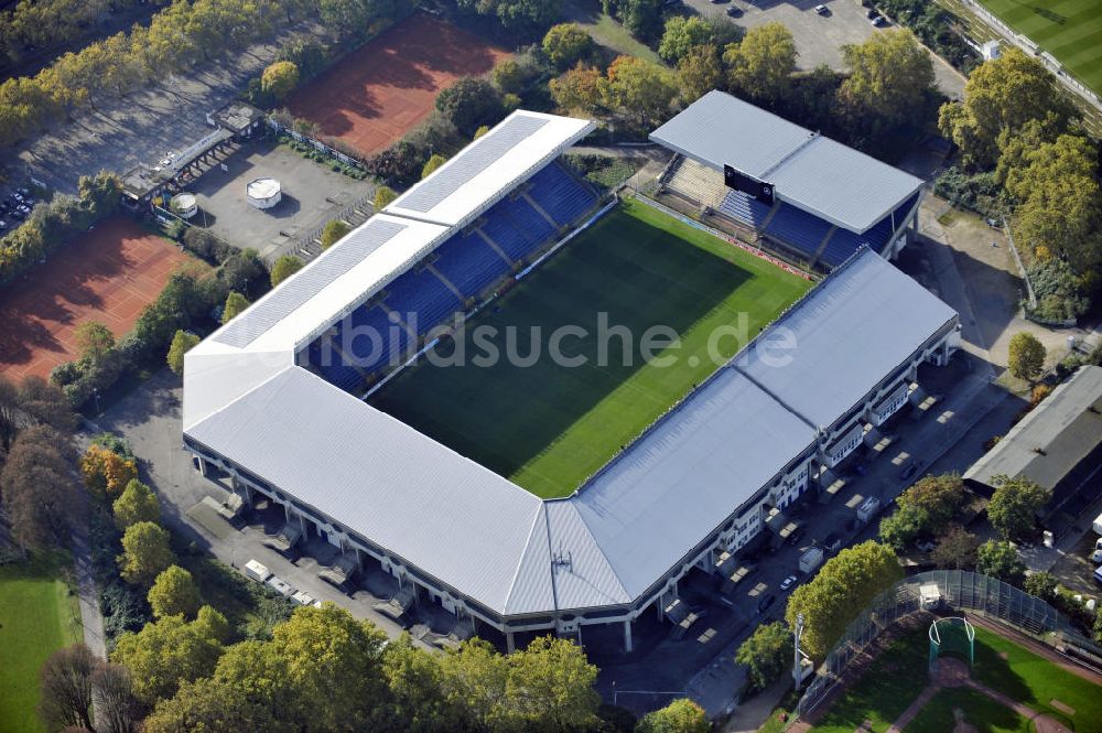 Mannheim aus der Vogelperspektive: Carl-Benz Stadion Mannheim