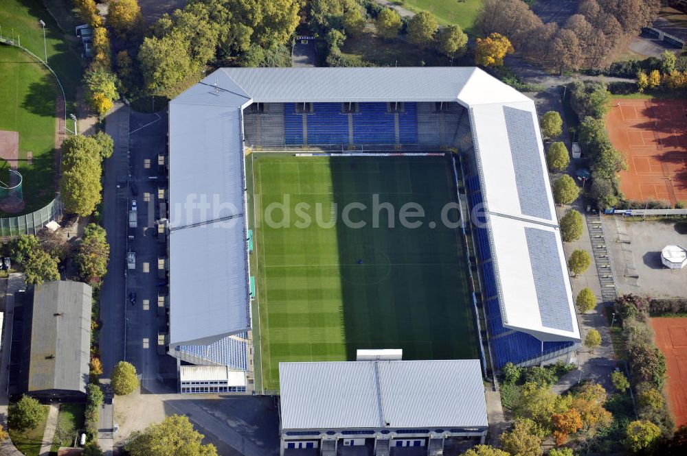 Mannheim aus der Vogelperspektive: Carl-Benz Stadion Mannheim