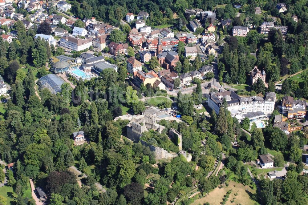 Badenweiler aus der Vogelperspektive: Cassiopeia Therme in Badenweiler im Bundesland Baden-Württemberg