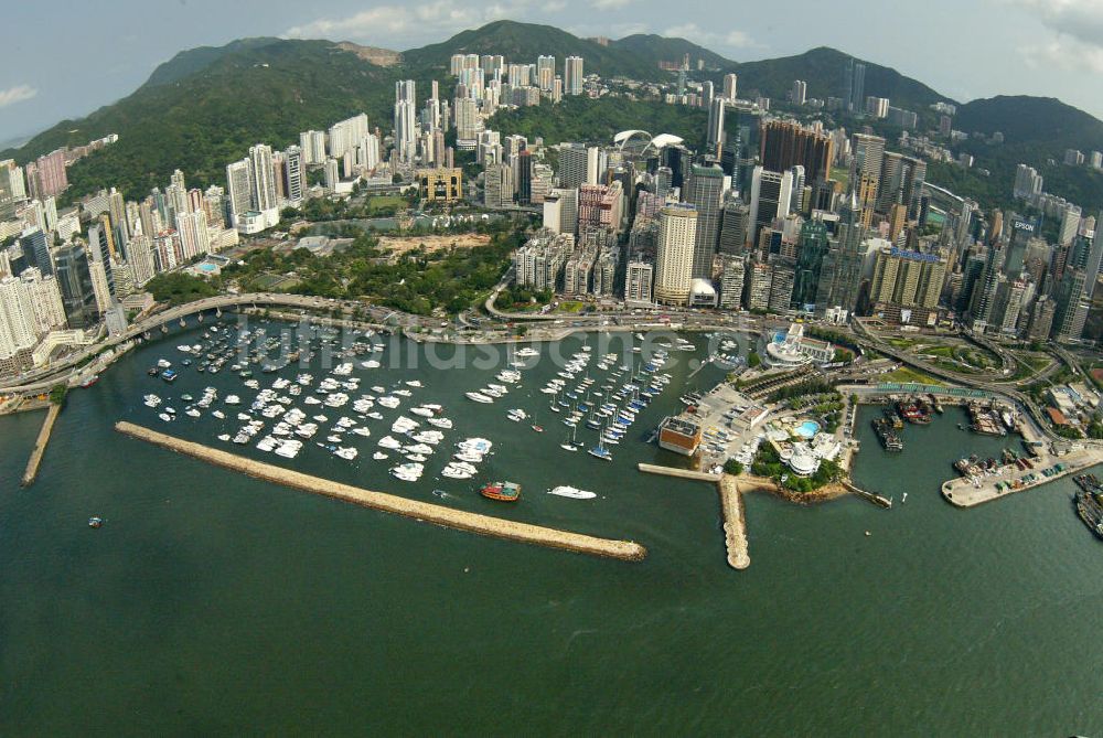 Hong Kong aus der Vogelperspektive: Causeway Bay Habor HongKong