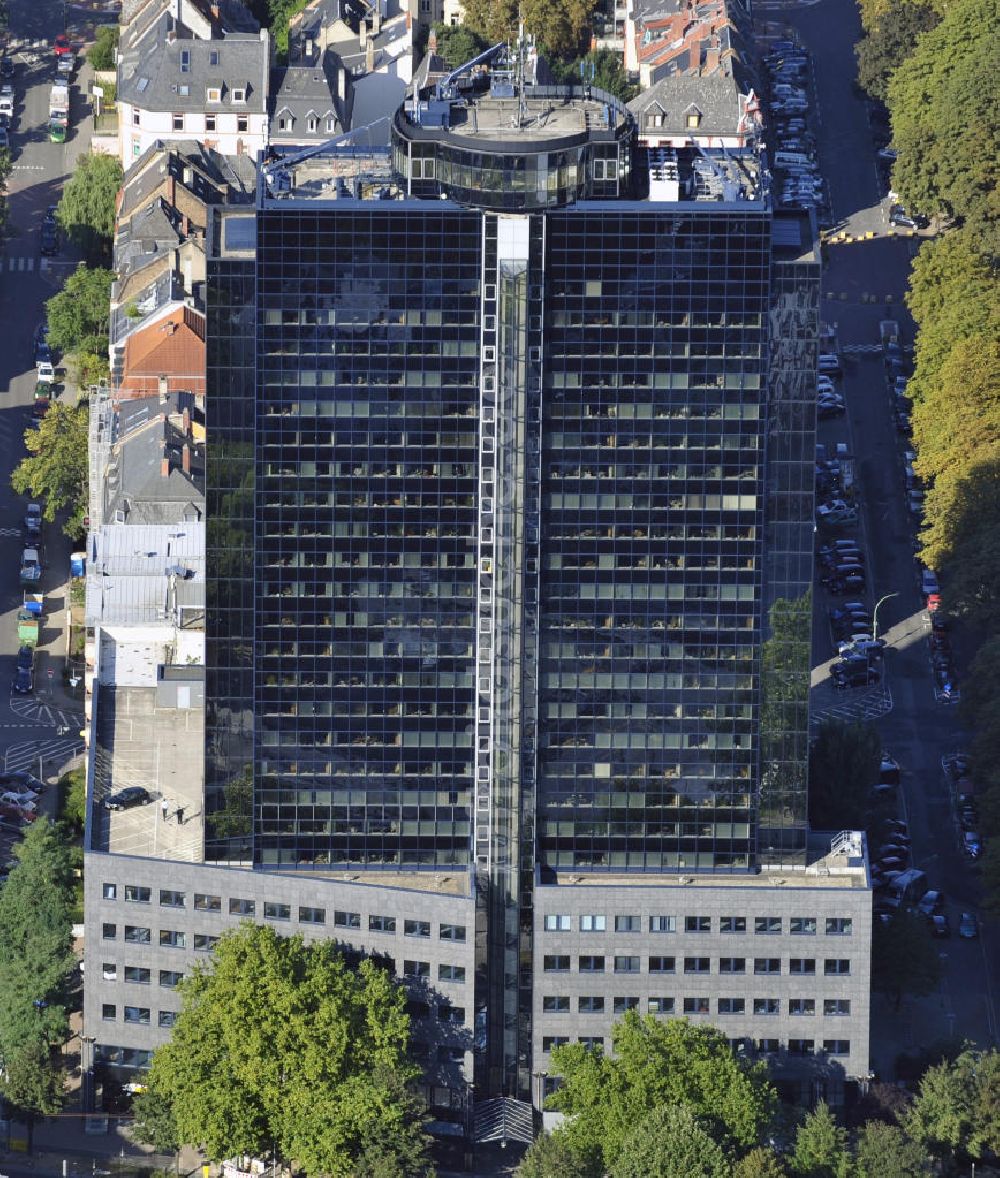 Luftbild Frankfurt am Main - Center Immobilien GmbH beim Nibelungenplatz in Frankfurt am Main