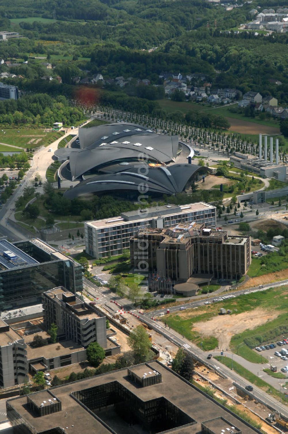 Luxemburg von oben - Centre National Sportif et Culturel