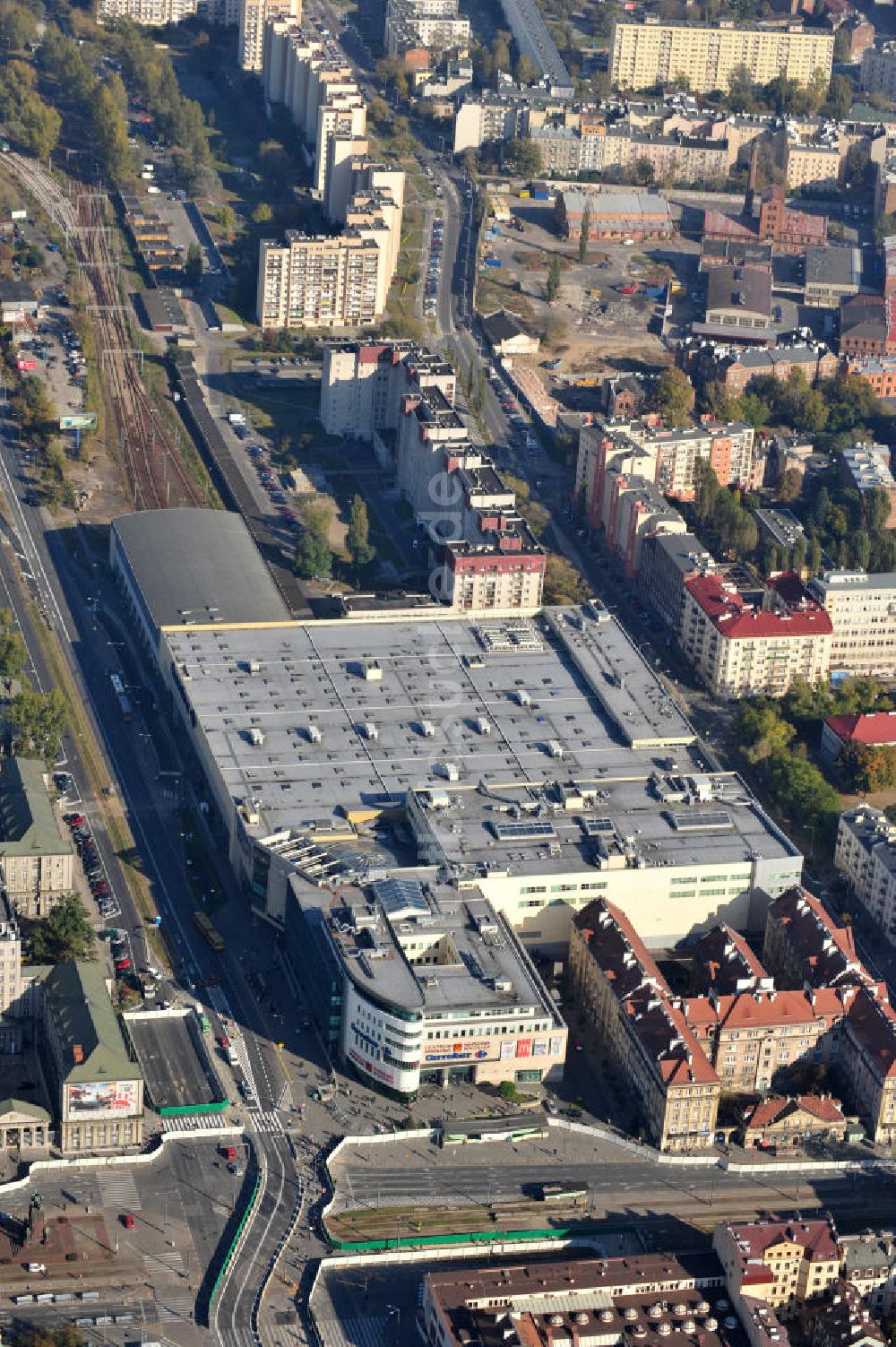 Warschau aus der Vogelperspektive: Centrum Handlowe Wilenska Warschau