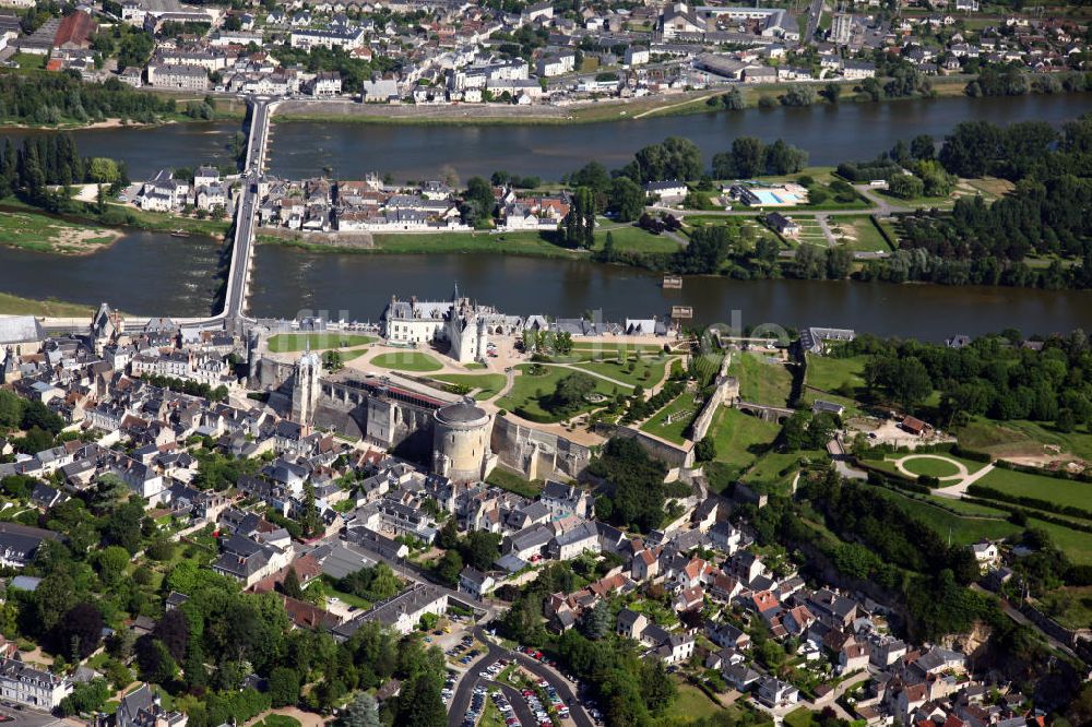 Amboise von oben - Chateau de Amboise