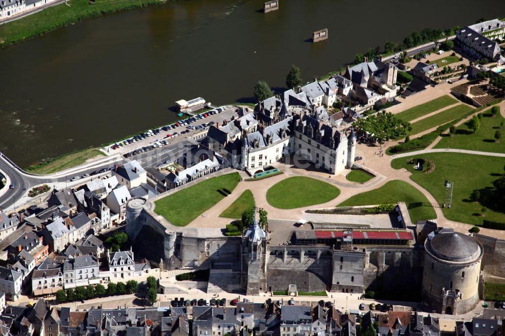 Amboise von oben - Chateau de Amboise