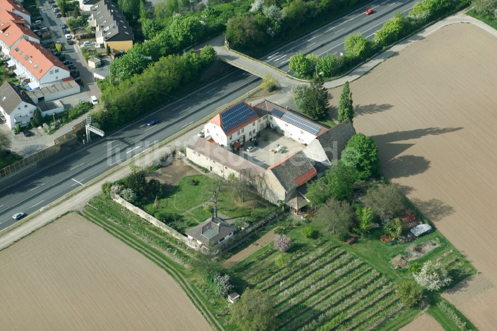 Mainz aus der Vogelperspektive: Chausseehaus im Stadtteil Marienborn in Mainz im Bundesland Rheinland-Pfalz