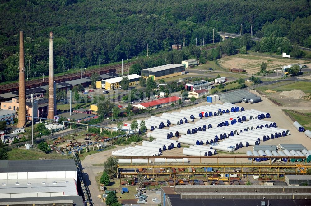 Luftaufnahme Fürstenwalde - Chemie- und Tankanlagenbau REUTHER GmbH in Fürstenwalde im Bundesland Brandenburg