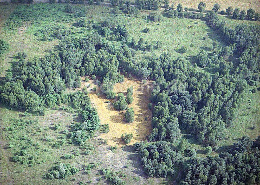 Luftbild Schwarzheide / Brandenburg - Chemieablagerungen der BASF AG in Schwarzheide.