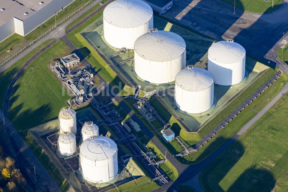 Luftbild Baerl - Chemiekalien - Hochtanklager in Baerl im Bundesland Nordrhein-Westfalen, Deutschland