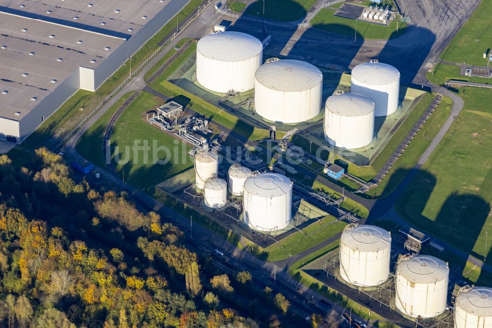 Luftaufnahme Baerl - Chemiekalien - Hochtanklager in Baerl im Bundesland Nordrhein-Westfalen, Deutschland