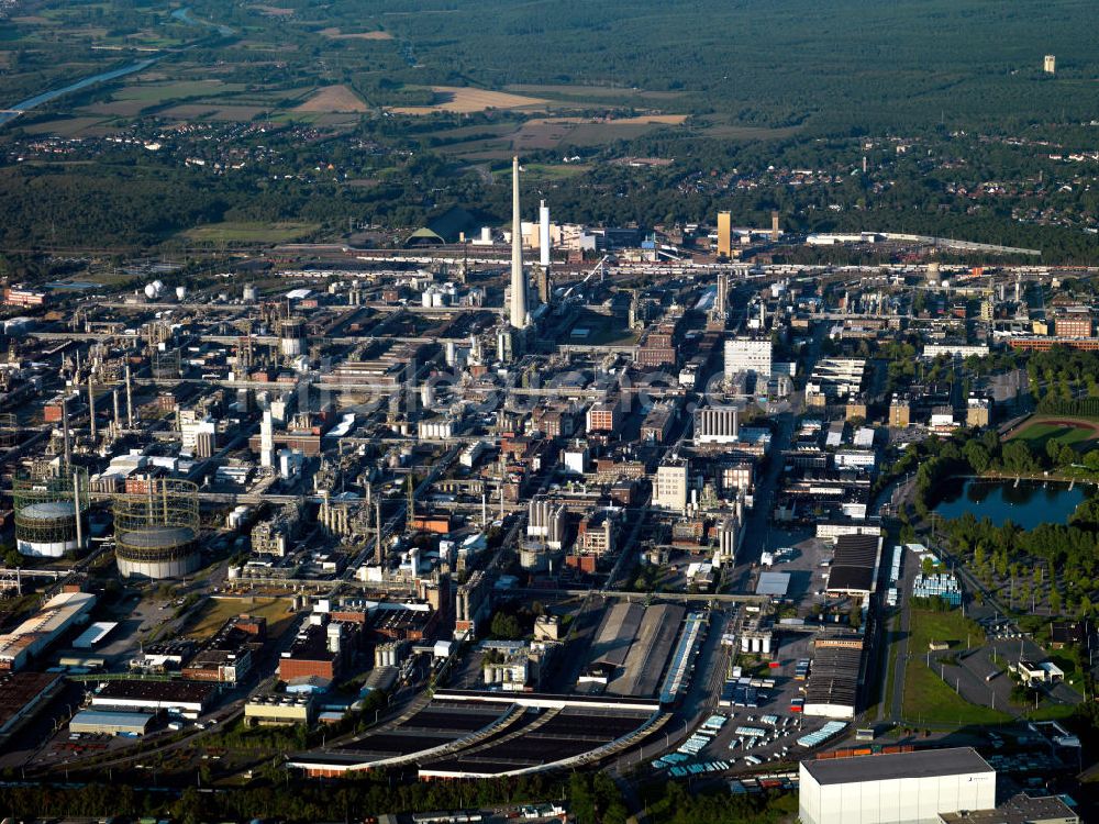 Marl von oben - Chemiepark Marl im Ruhrgebiet im Bundesland Nordrhein-Westfalen