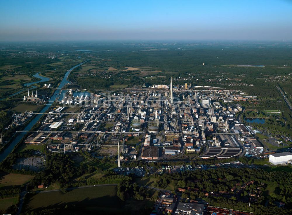 Marl aus der Vogelperspektive: Chemiepark Marl im Ruhrgebiet im Bundesland Nordrhein-Westfalen