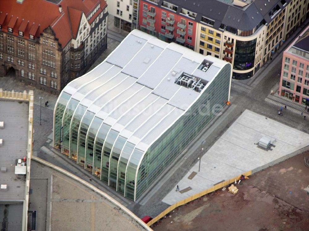 Chemnitz von oben - Chemnitz Kaufhaus Peek & Cloppenburg am Neumarkt