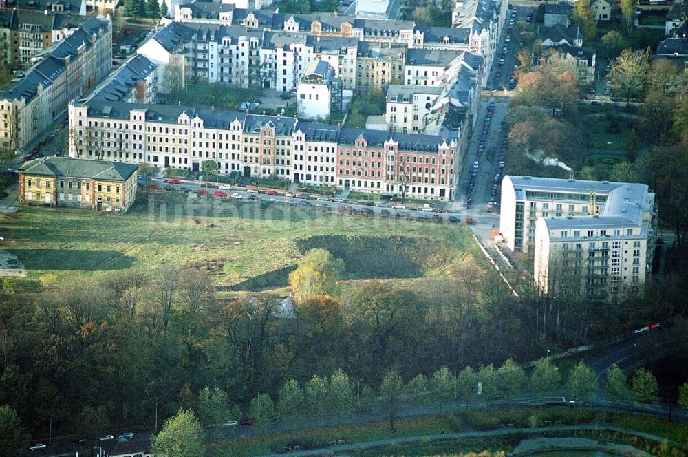 Chemnitz von oben - Chemnitz Wohnpark am Schloßteich