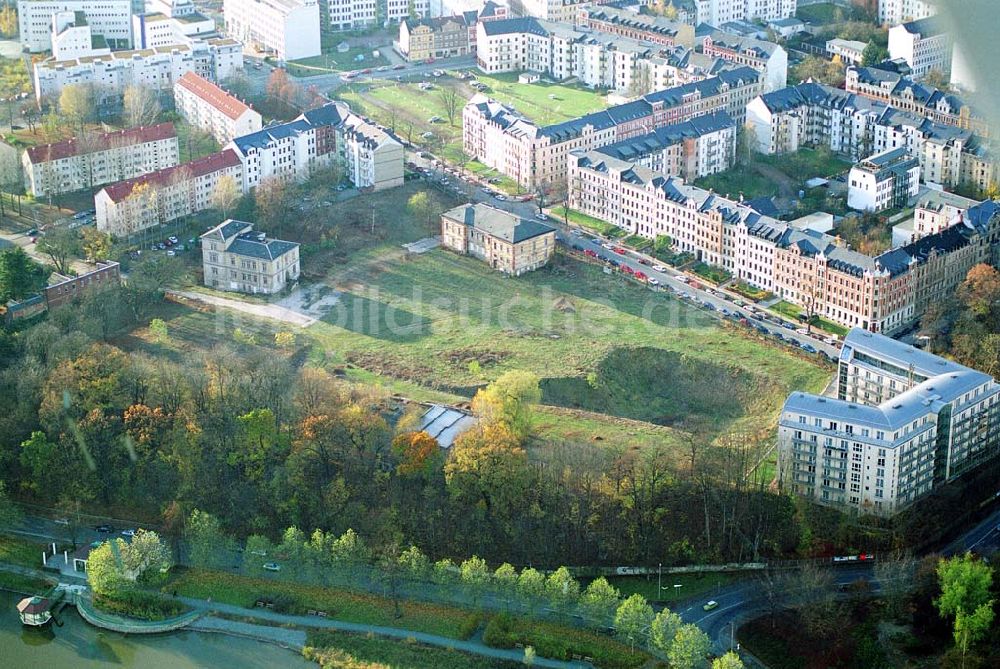 Chemnitz von oben - Chemnitz Wohnpark am Schloßteich