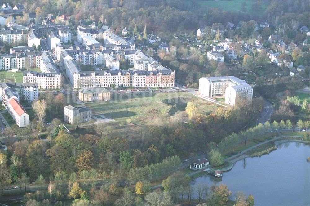 Chemnitz von oben - Chemnitz Wohnpark am Schloßteich