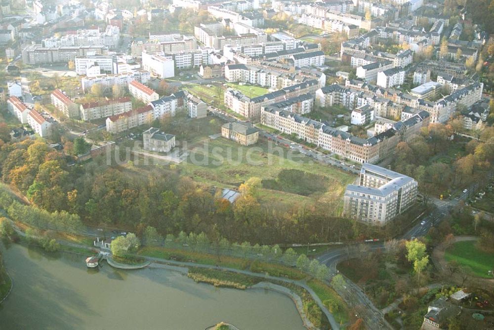 Chemnitz aus der Vogelperspektive: Chemnitz Wohnpark am Schloßteich