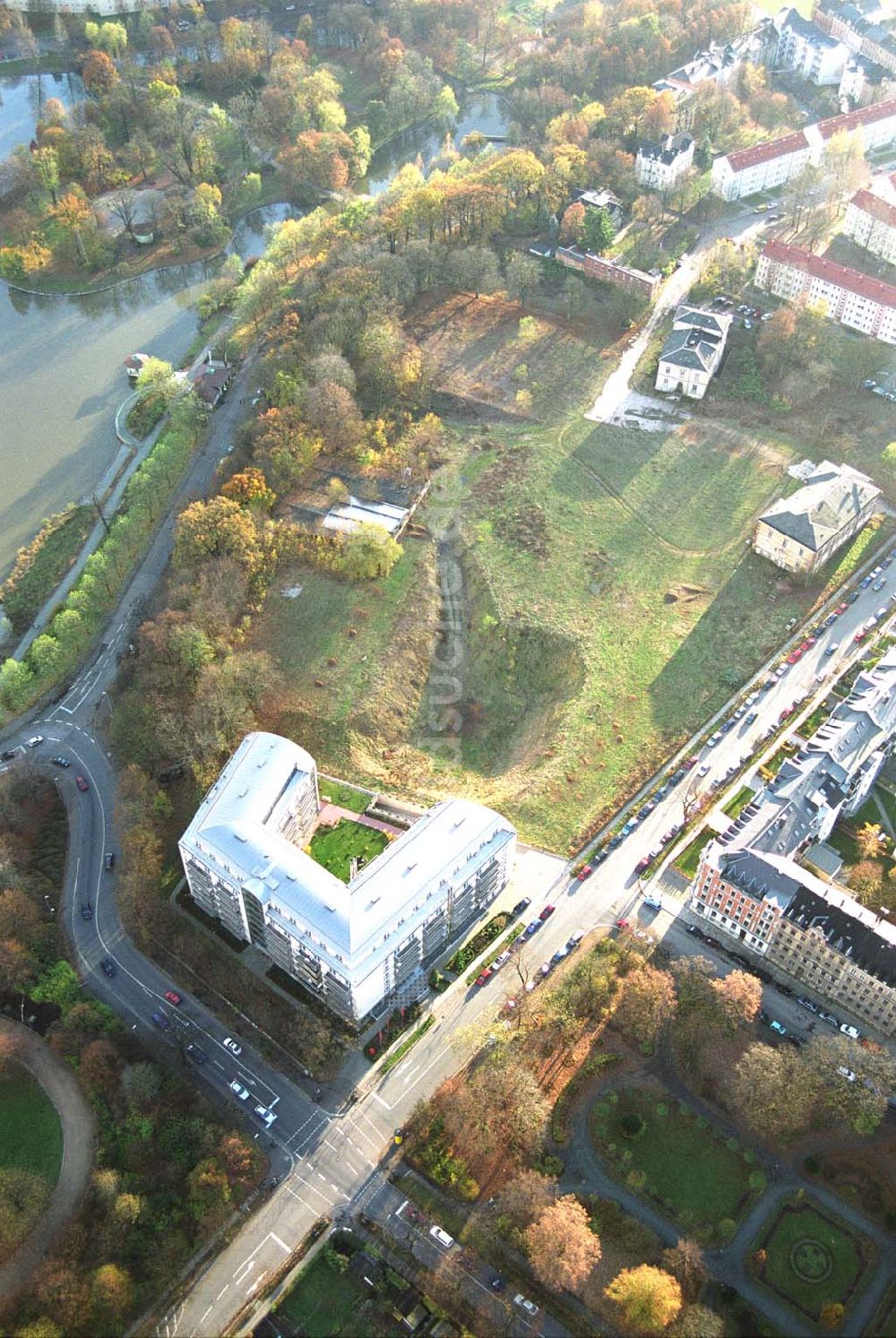 Luftaufnahme Chemnitz - Chemnitz Wohnpark am Schloßteich