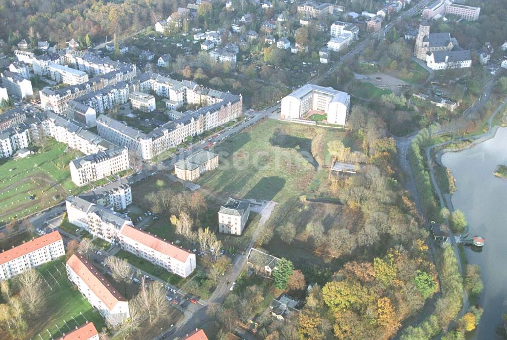 Chemnitz von oben - Chemnitz Wohnpark am Schloßteich