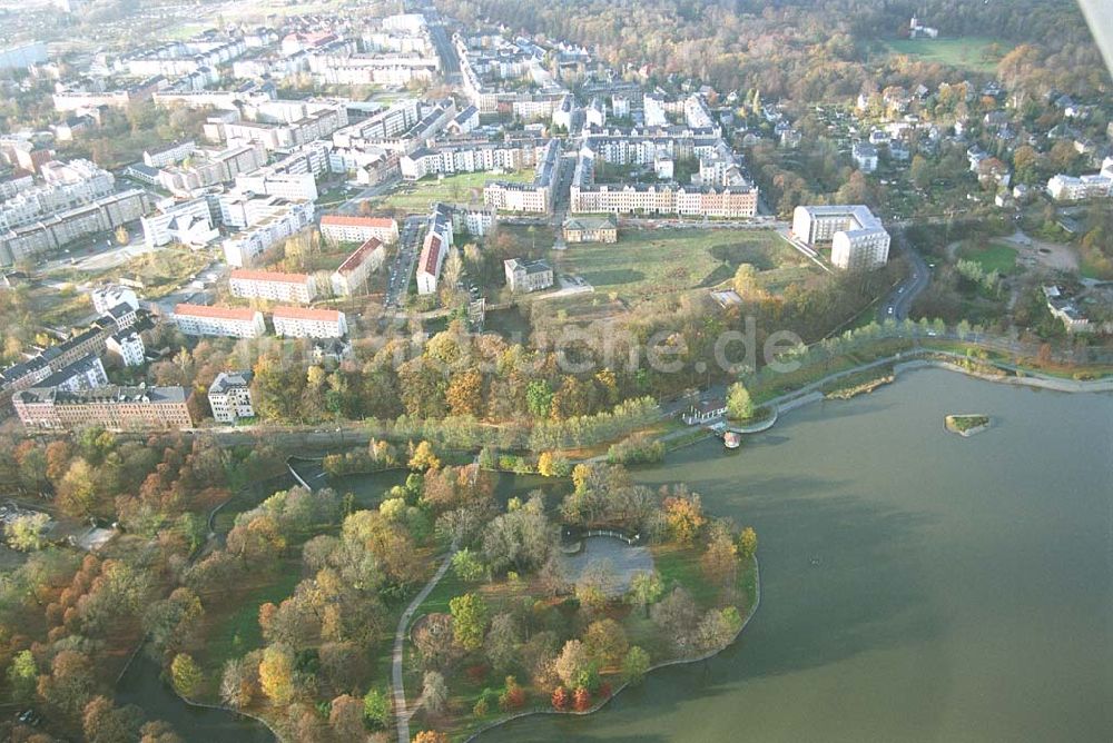 Chemnitz aus der Vogelperspektive: Chemnitz Wohnpark am Schloßteich