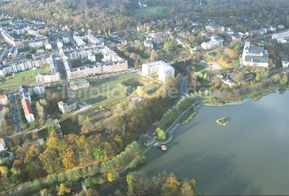 Chemnitz von oben - Chemnitz Wohnpark am Schloßteich