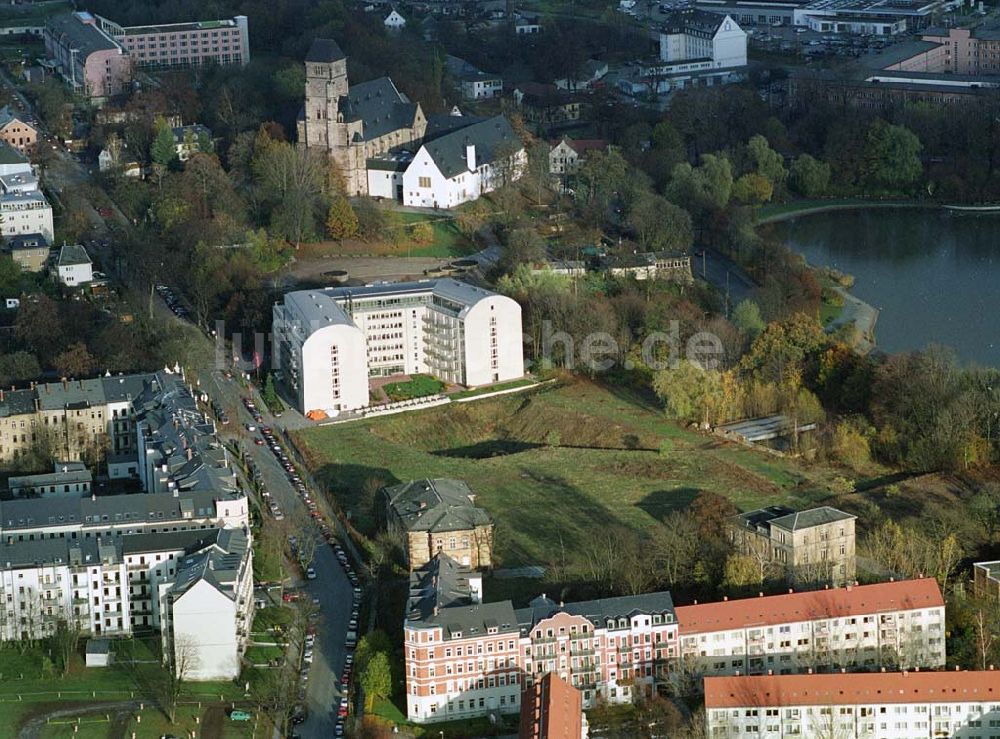 Chemnitz von oben - Chemnitz Wohnpark am Schloßteich