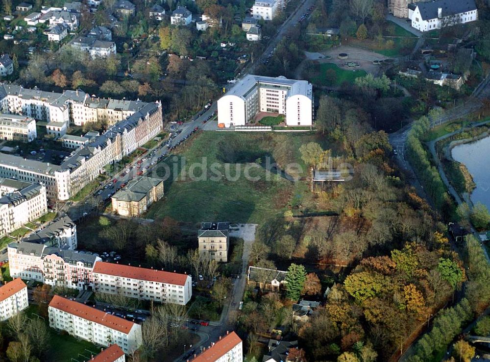 Chemnitz aus der Vogelperspektive: Chemnitz Wohnpark am Schloßteich