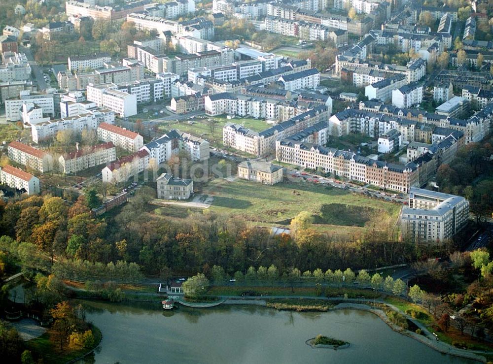 Chemnitz von oben - Chemnitz Wohnpark am Schloßteich