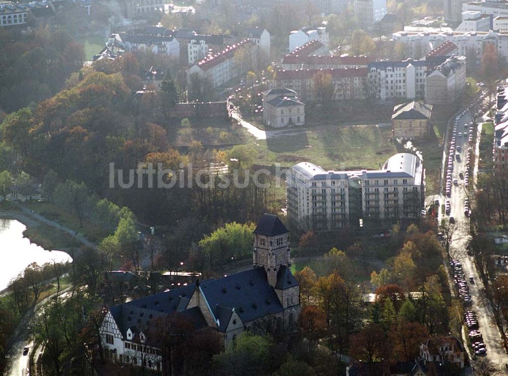 Chemnitz von oben - Chemnitz Wohnpark am Schloßteich