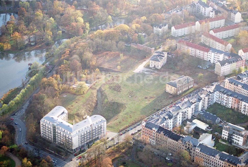 Chemnitz von oben - Chemnitz Wohnpark am Schloßteich