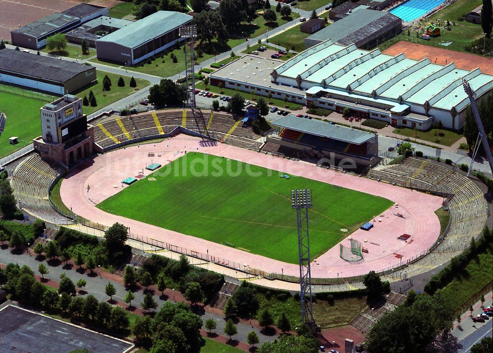 Chemnitz von oben - Chemnitzer Sportforum - Hauptstadion Chemnitz