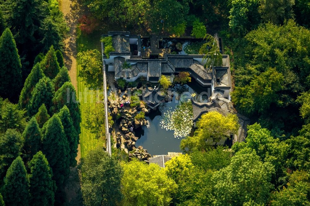 Bochum aus der Vogelperspektive: Chinesischer Garten in Bochum im Bundesland Nordrhein-Westfalen