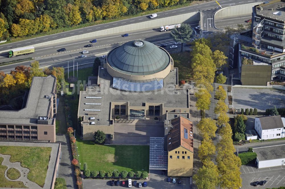 Luftbild Karlsruh - Christuskathedrale Karlsruhe