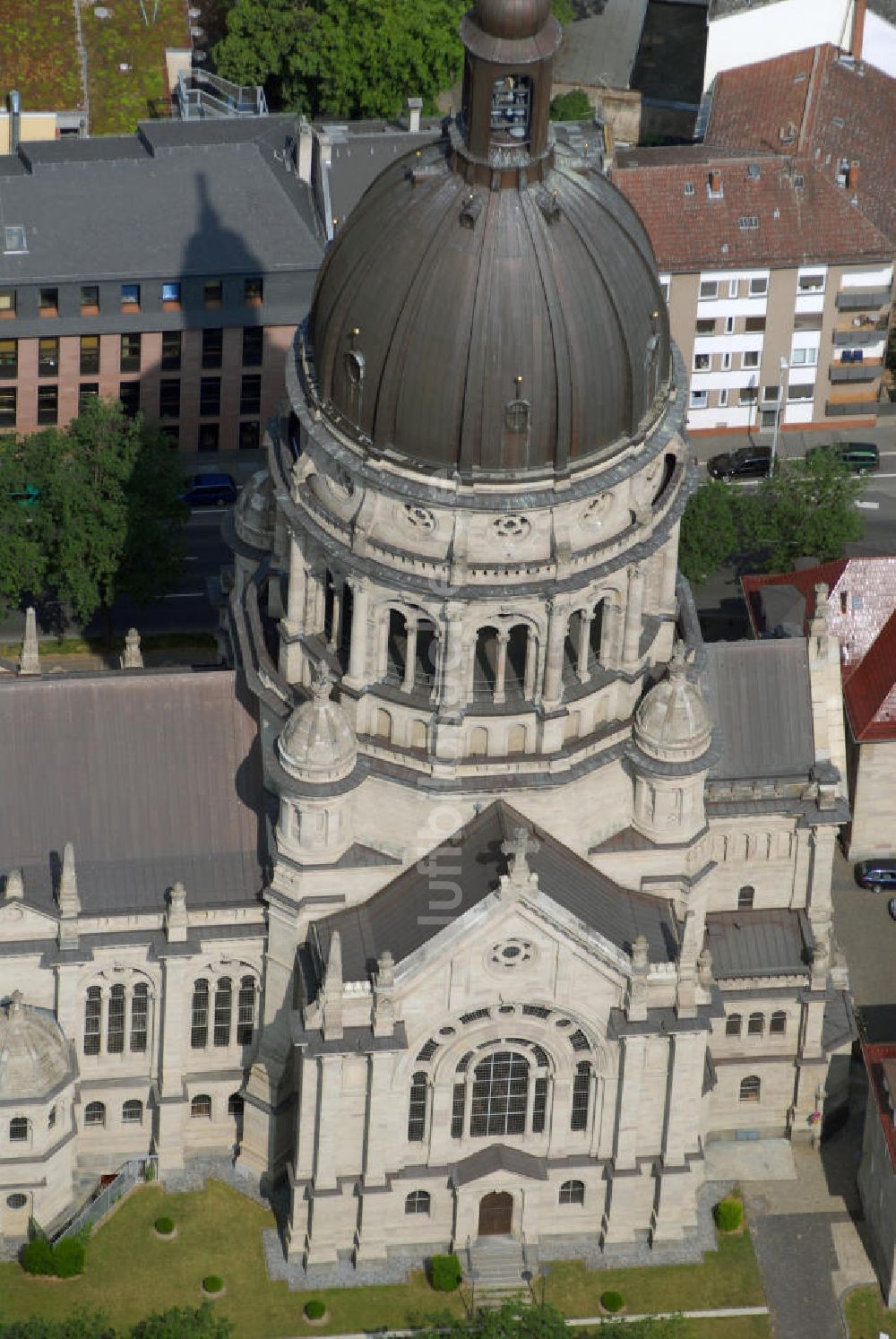 Luftbild Mainz - Christuskirche Mainz