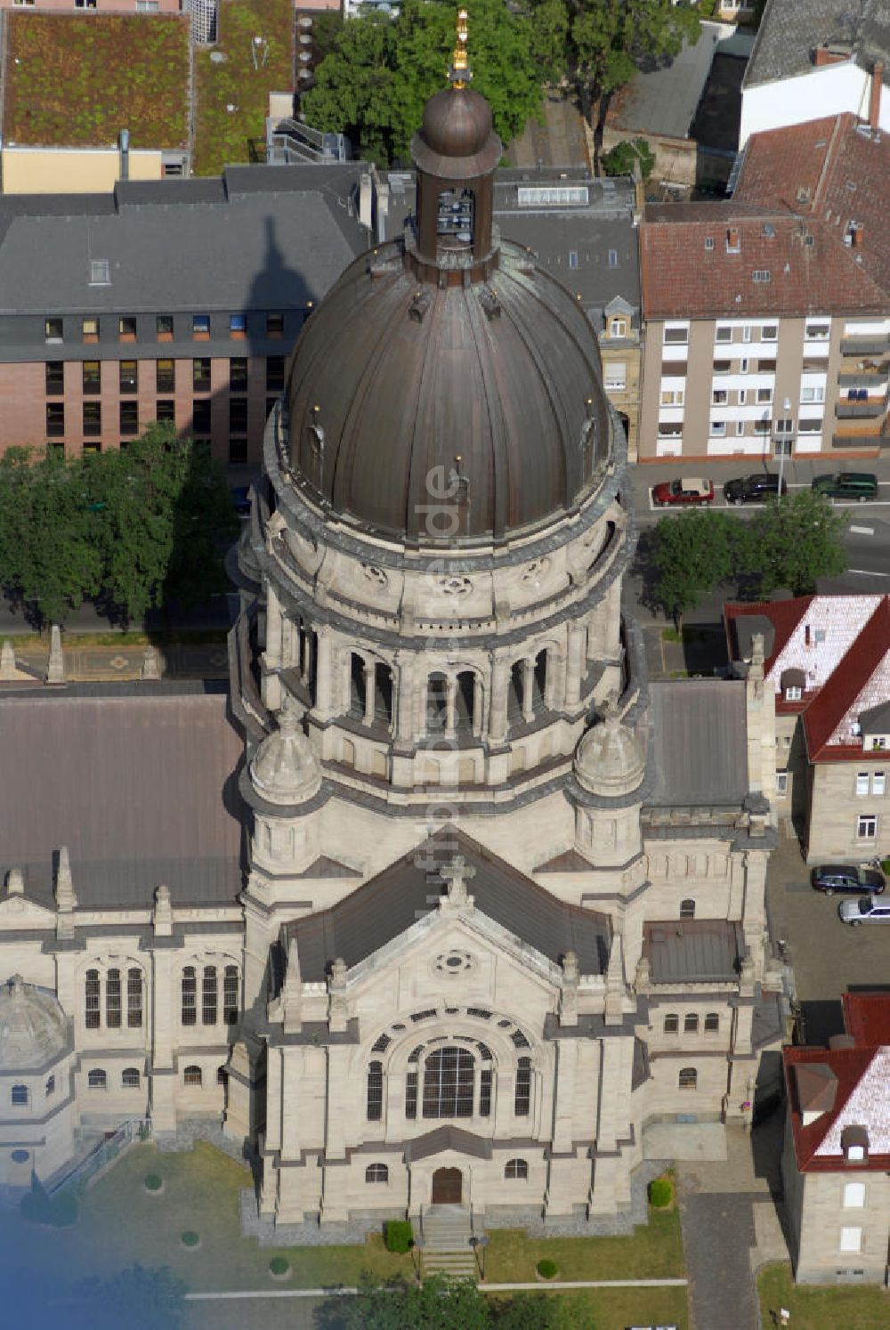 Luftaufnahme Mainz - Christuskirche Mainz