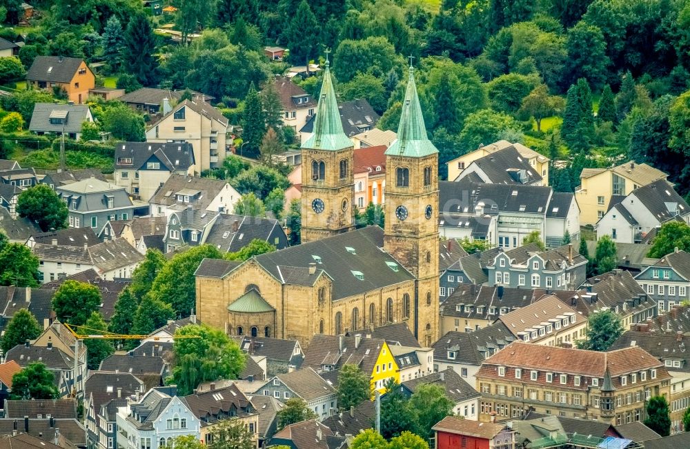 Luftbild Schwelm - Christuskirche in Schwelm im Bundesland Nordrhein-Westfalen