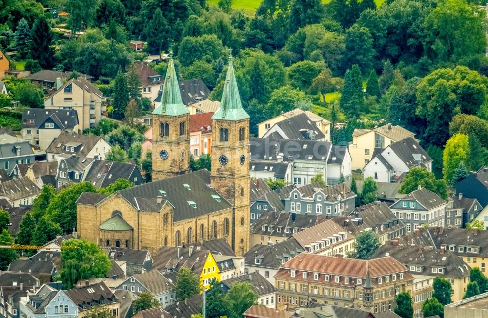 Luftaufnahme Schwelm - Christuskirche in Schwelm im Bundesland Nordrhein-Westfalen