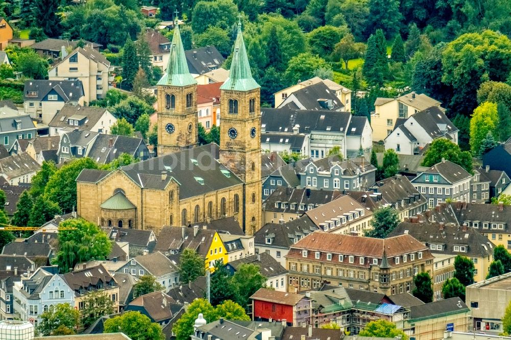 Luftaufnahme Schwelm - Christuskirche in Schwelm im Bundesland Nordrhein-Westfalen