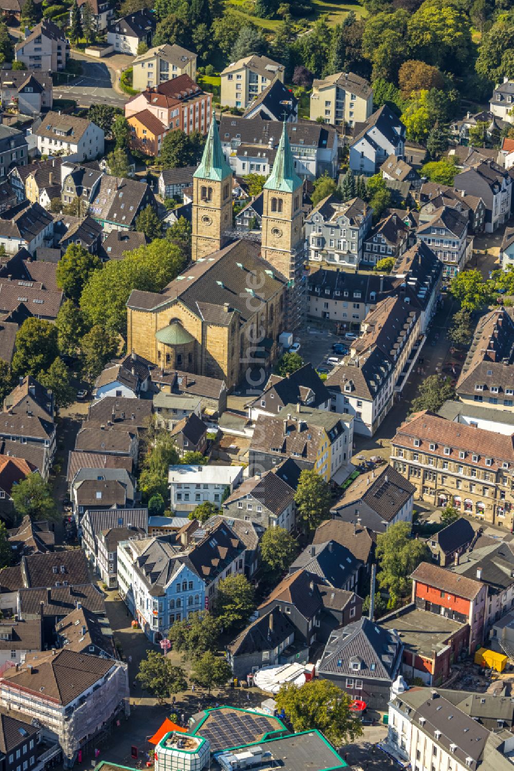 Luftbild Schwelm - Christuskirche in Schwelm im Bundesland Nordrhein-Westfalen