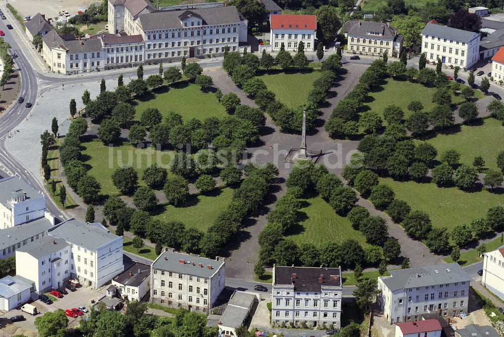 Putbus von oben - Circus Park in Putbus auf Rügen