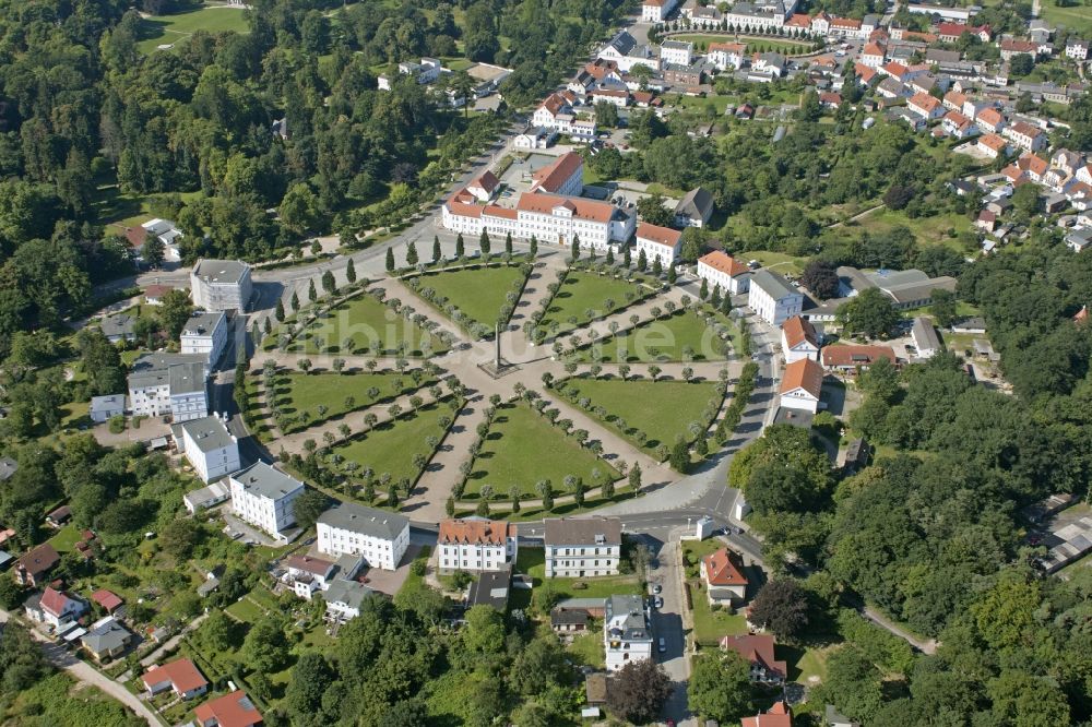 Luftbild Putbus - Circus in Putbus auf der Insel Rügen im Bundesland Mecklenburg-Vorpommern