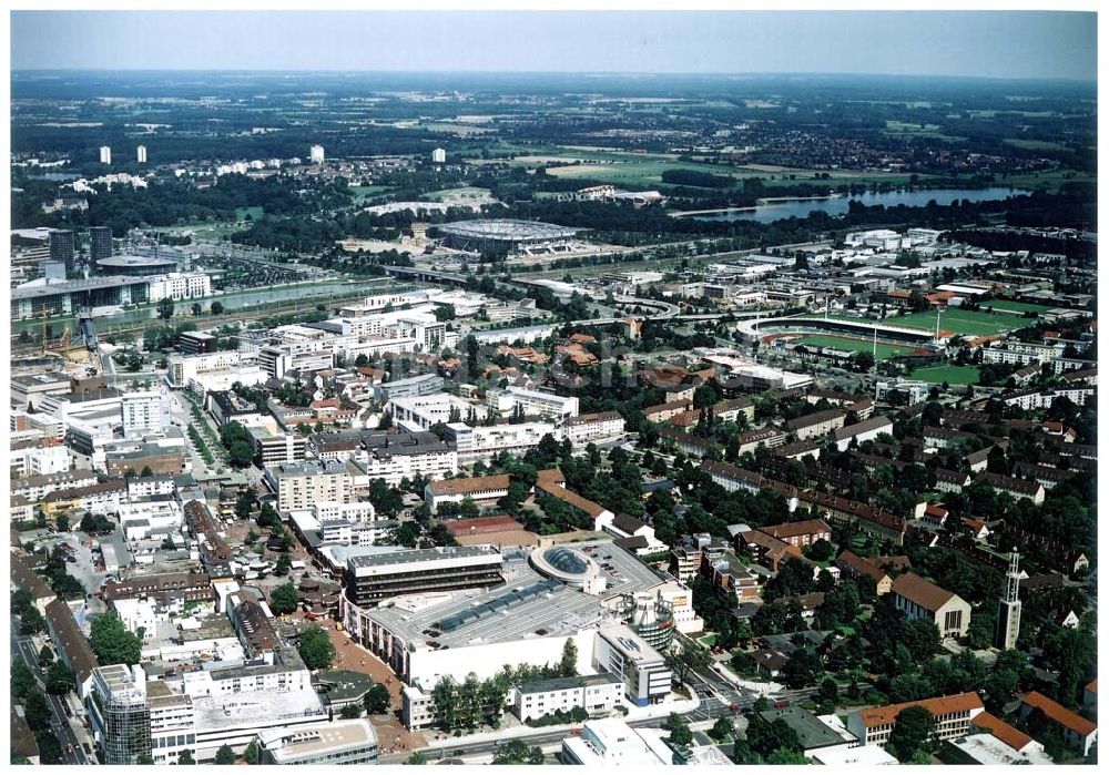 Wolfsburg aus der Vogelperspektive: CITY GALERIE der ECE-Projekt GmbH im Stadtzentrum von Wolfsburg.