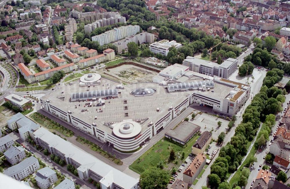 Augsburg/Bayern aus der Vogelperspektive: City-Galerie der ECE Projektmanagement in Augsburg.