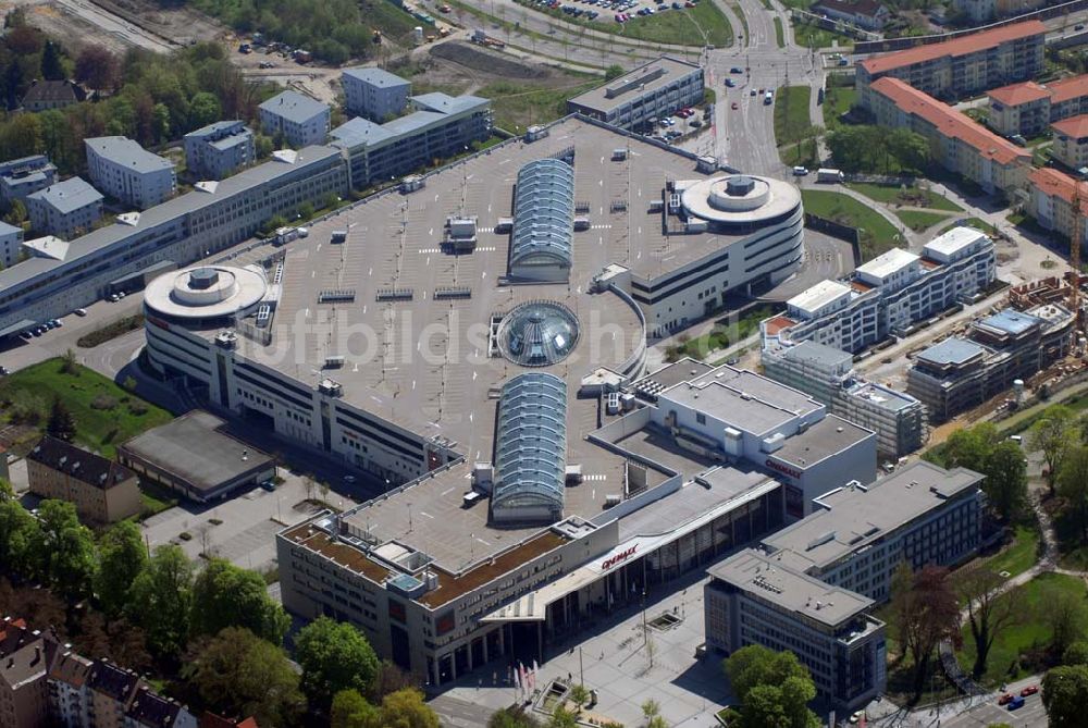 Augsburg aus der Vogelperspektive: City-Galerie der ECE Projektmanagement in Augsburg.