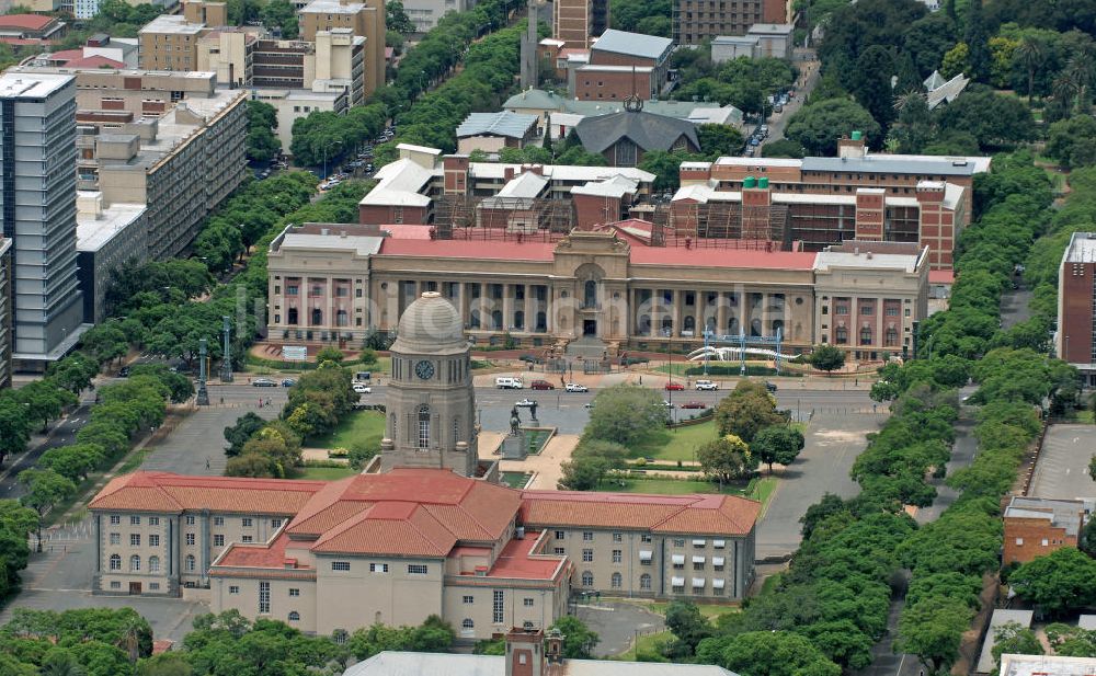 Pretoria von oben - City Hall und Transvaal-Museum Pretoria