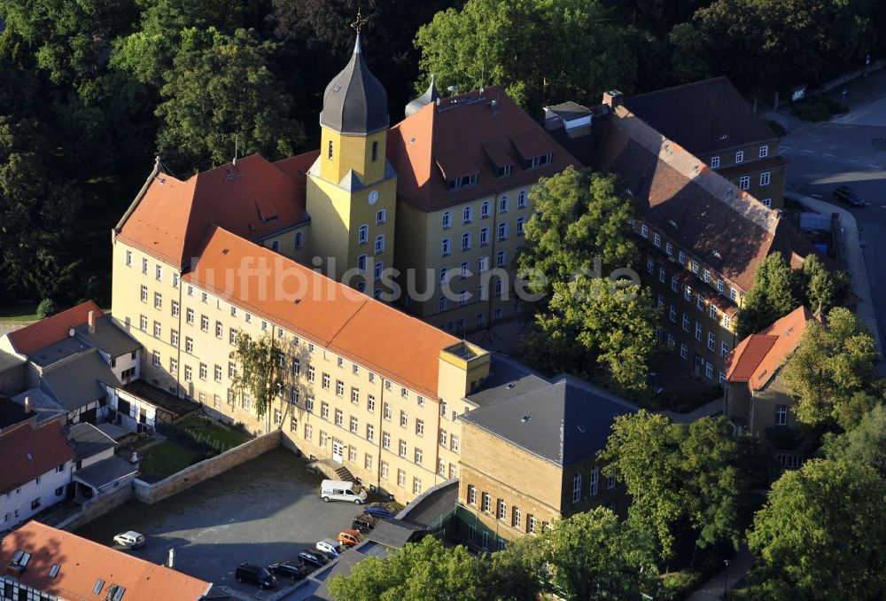 Luftaufnahme Droyßig - CJD Sachsen-Anhalt Christophorusschulen in Droyßig im Bundesland Sachsen-Anhalt, Deutschland