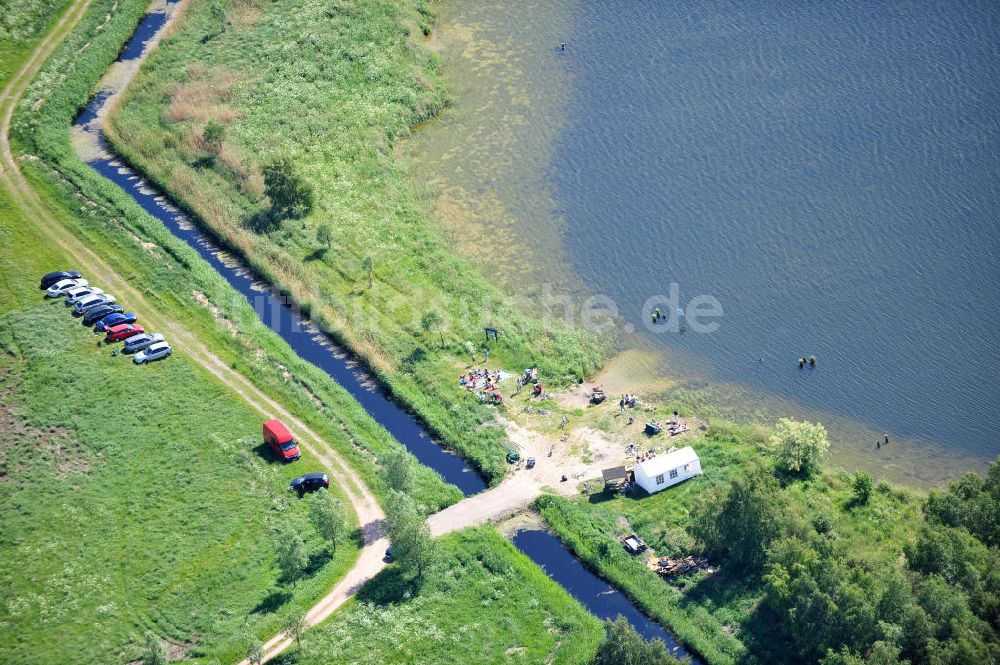 Peenemünde von oben - Cämmerer See auf der Insel Usedom in Mecklenburg-Vorpommern