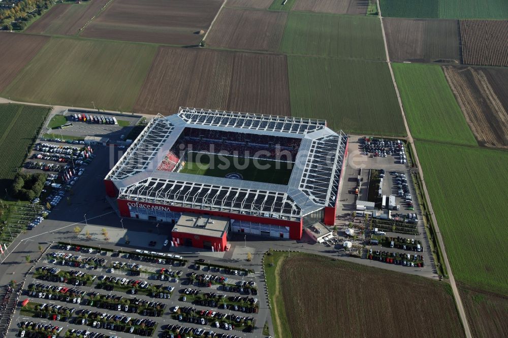 Mainz von oben - Coface Arena Mainz im Bundesland Rheinland Pfalz