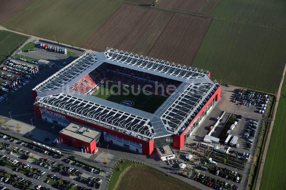 Mainz aus der Vogelperspektive: Coface Arena Mainz im Bundesland Rheinland Pfalz