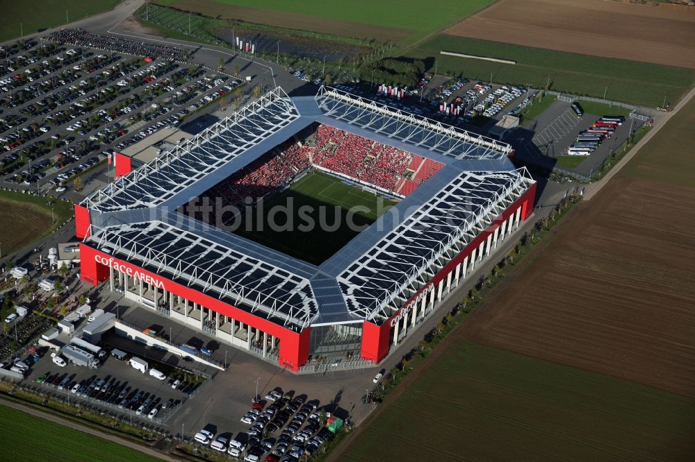 Mainz von oben - Coface Arena Mainz im Bundesland Rheinland Pfalz